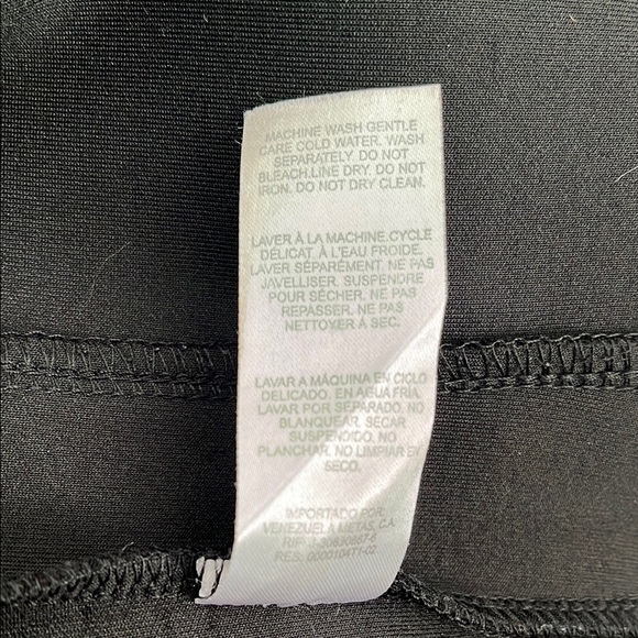 DYNAMITE Black Mini Skirt Side Zippers Stretch, Size M - Picture 7 of 7